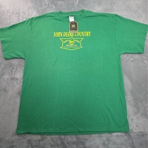 John Deere NOS T Shirt Green Men's XL New With Tags
